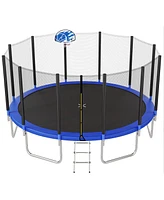 Streamdale Furniture Kids' 16FT Trampoline with Safety Enclosure, Hoop, Ladder