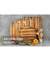 Streamdale Furniture Teak Cutting Board 18 Inch, Pack of 5 Pieces