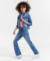 Tommy Hilfiger Big Girls Mid-Rise Flare-Leg Jeans