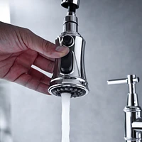 Streamdale Furniture Bridge Kitchen Faucet With Pulldown Spray Head In Spot