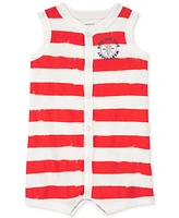 Carter's Baby Boys Stripe Snap-Up Cotton Romper