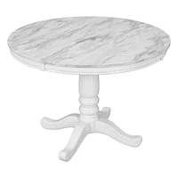 5 Pieces Dining Table And Chairs Set For 4 Persons, Kitchen Room Solid Wood Table With 4 Chair