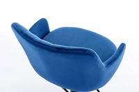 Adjustable Blue Bar Stools Set - 2 Pack