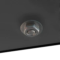 Modern Black Glass Coffee Table Set for Living Room