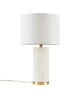 Streamdale Furniture Grace Ivy Textured Dot Table Lamp