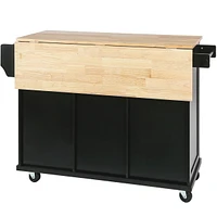 Multifunctional Kitchen Cart with Storage and Wheels
