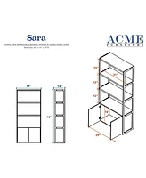 Streamdale Furniture Sara Bookcase In Pu, & Sandy