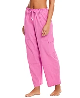 Sanctuary Women's Barrel-Leg Cover-Up Cargo Pants