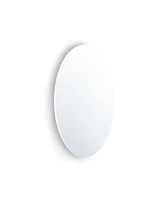 Streamdale Furniture Frameless Beveled Wall Mounted Bathroom Mirror, Hd Makeup Mirror, 25 Round Mirror