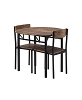 Streamdale Furniture 3-Piece Dining Set with Drop Leaf and 2 Chairs