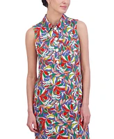 Jessica Howard Petite Printed Sleeveless Dress