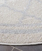 Safavieh Amherst AMT422 Light Gray and Beige 7' x 7' Round Area Rug