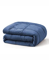 Unikome Plush Velet Quilted Down Alternative Comforter, King