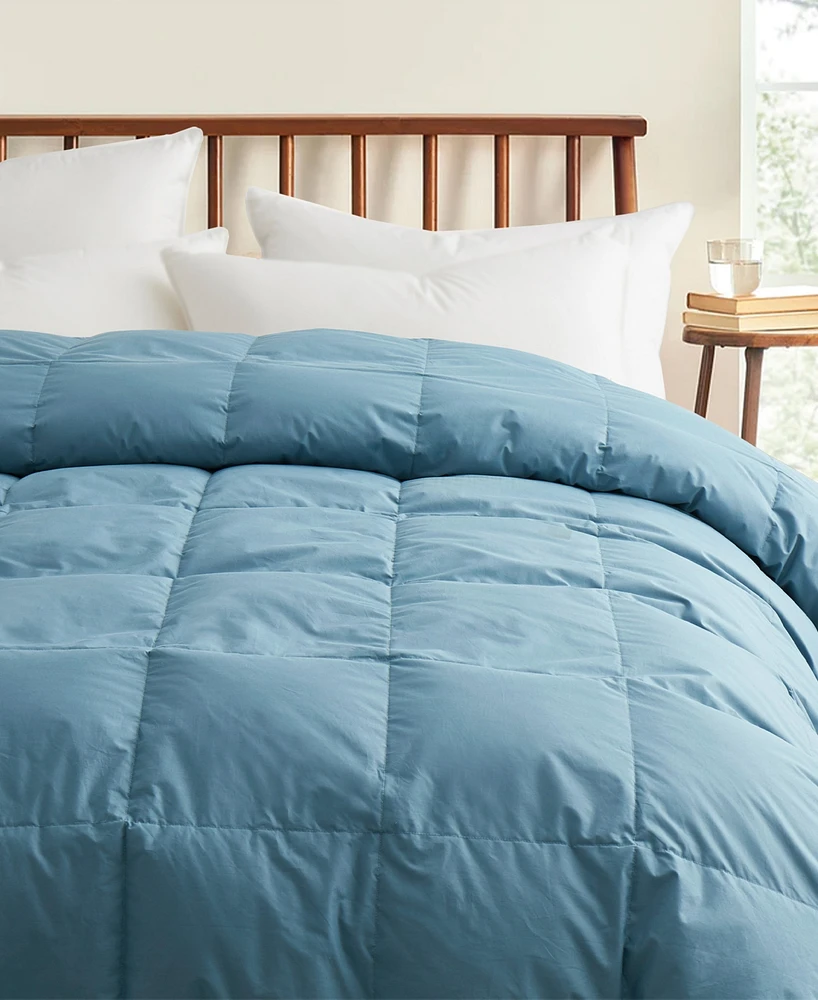 Unikome Cotton All Season Goose Feather Down Comforter