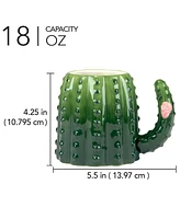 Certified International Cactus Verde 3-d Set of 4 Mugs