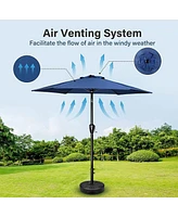 Blue 7.5' Patio Umbrella with Tilt/Crank