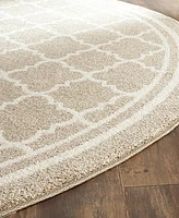 Safavieh Amherst AMT422 Wheat and Beige 9' x 9' Round Area Rug