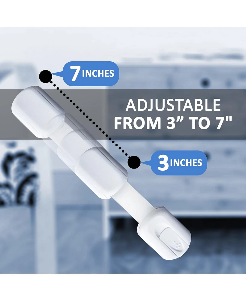 Jool Baby Toddler Multi-Use Safety Strap for Cabinets, Fridges, Drawers, Damage-Free Adhesives Safety Set