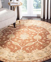 Safavieh Antiquity At315 Brown 8' x 8' Round Area Rug