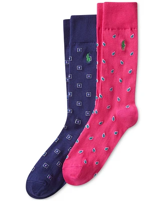 Polo Ralph Lauren Men's 2-Pk. Foulard Slack Socks