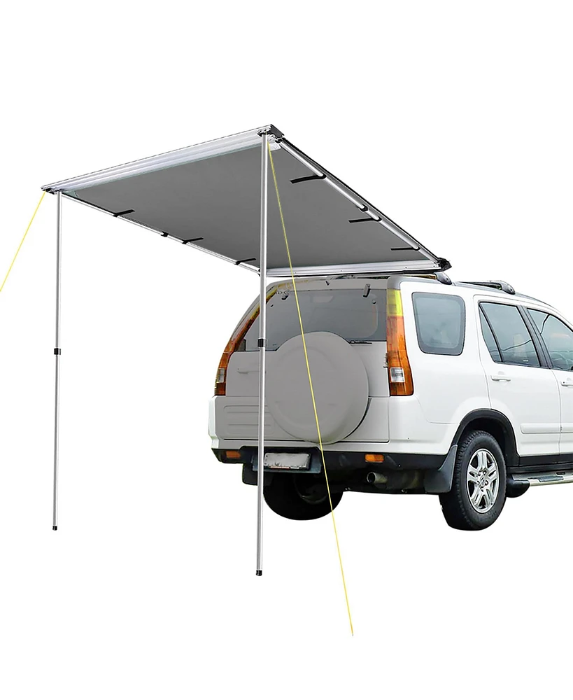 Yescom 4.6x6.8Ft Car Side Awning Rooftop Pull Out Tent Shelter for Camping Picnic