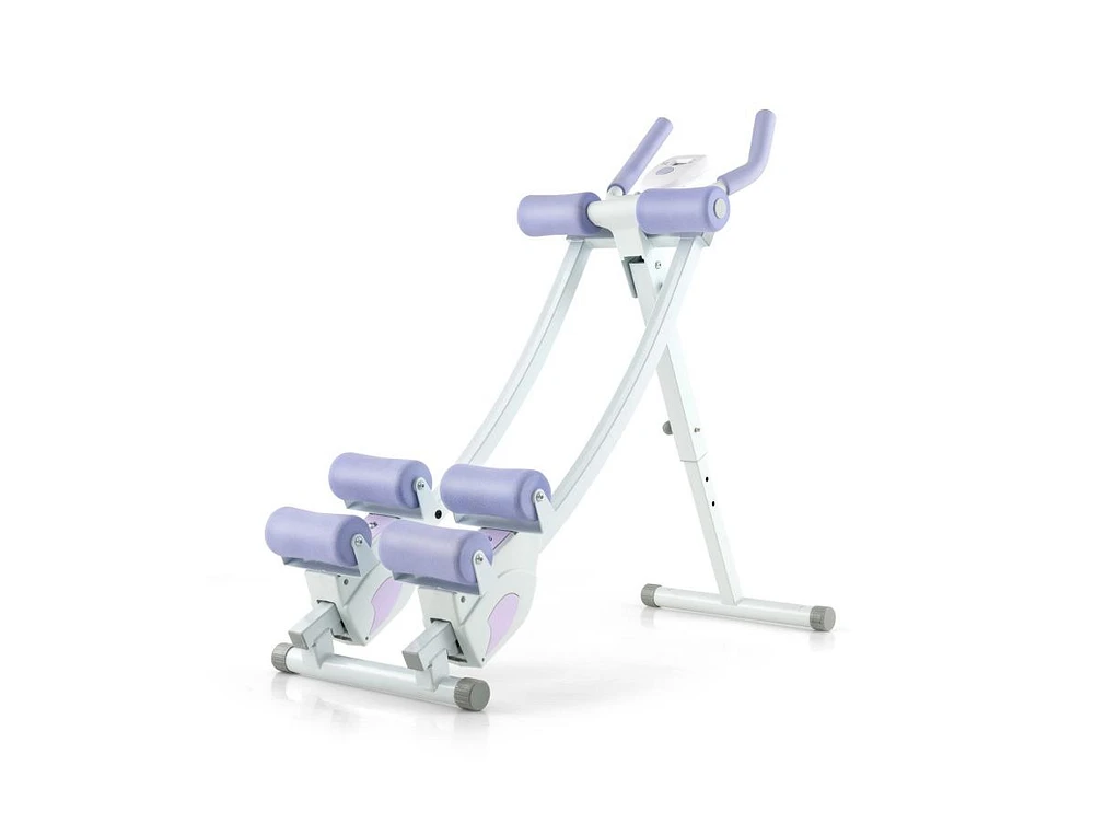 Slickblue Ab Machine with Lcd Monitor and 4 Adjustable Heights