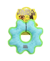 DuraForce Med Gear Ring Tiger Blue-Green, 2-Pack Dog Toys