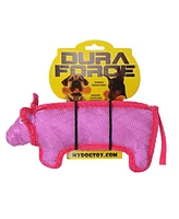 DuraForce Pig Tiger Pink-Pink, 2-Pack Dog Toys