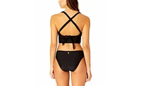 Coppersuit Women's Solid Halter Banded Bra Swim Top