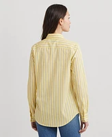 Lauren Ralph Women's Cotton Striped Shirt