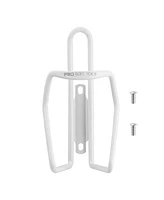 Pro Bike Tool Bicycle Water Bottle Cage, Universal Fit for Road and Mountain Bikes - White