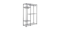 Slickblue Portable Steel Closet Hanger Storage Rack Organizer