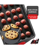 JoyTable 2 Piece Premium Nonstick Carbon Steel Baking Sheet Set - Small & Medium