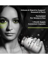 Amen Sea Moss Supplement - 1000mg Organic Irish Sea Moss, Bladderwrack, Burdock - Vitamin C, Aloe Vera, Black Pepper