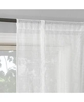 Slub Textured Linen Blend Tie-up Balloon Window Shade