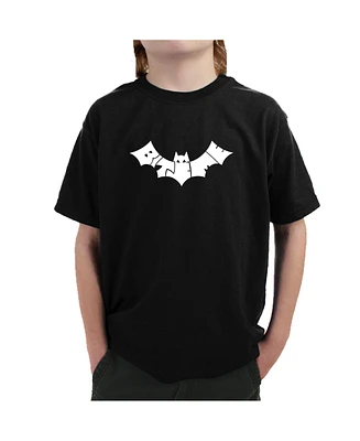 La Pop Art Boys Word T-shirt - Bat Bite Me