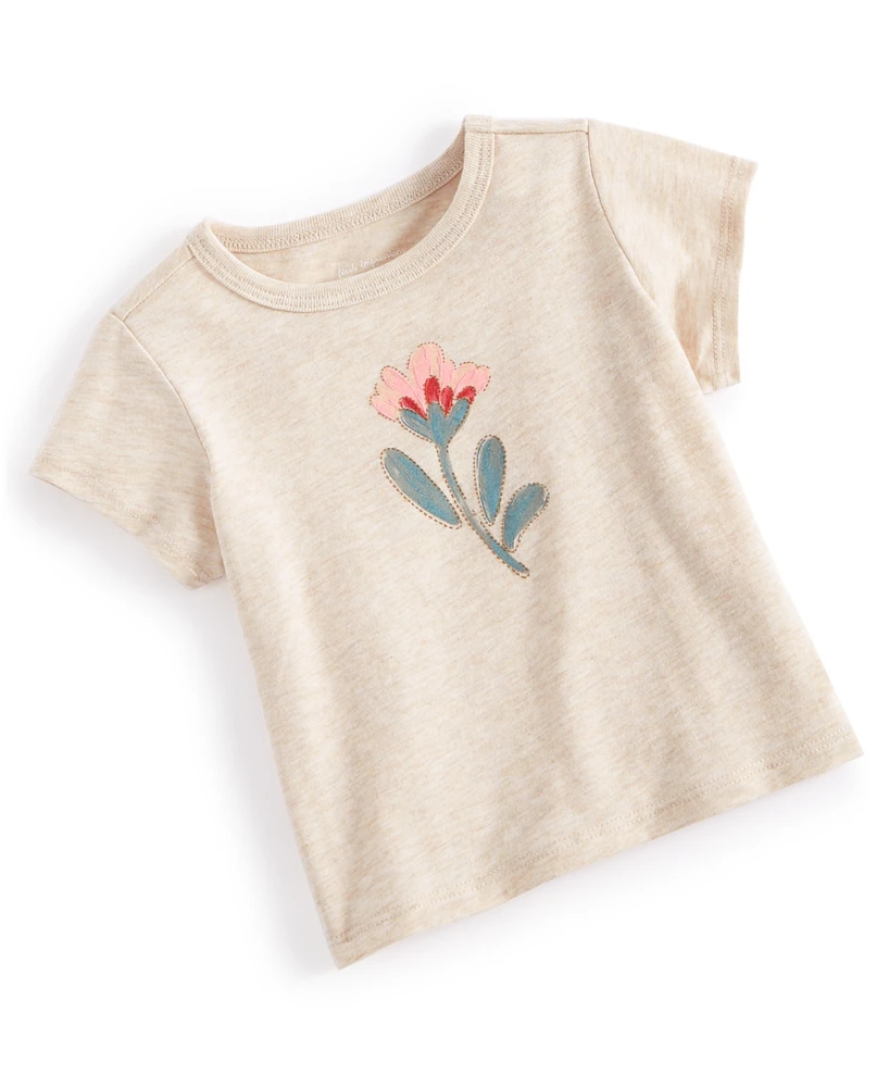 First Impressions Baby Girls Short-Sleeve Fly Floral Graphic T-Shirt, Created for Macy's