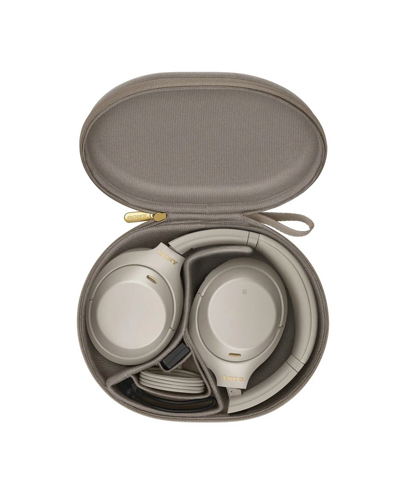 Sony Wh-1000XM4 Wireless Noise Canceling Over-Ear Headphones (Silver) Bundle