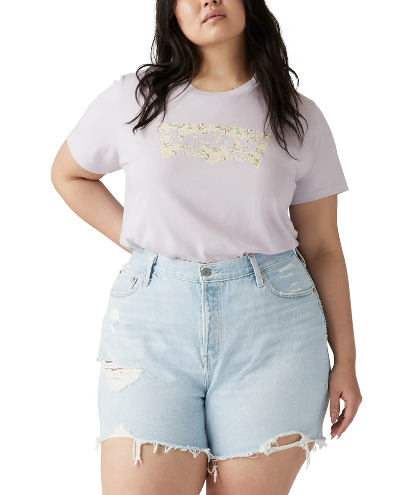 Levi's Trendy Plus Perfect Floral Logo T-Shirt