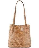 Brahmin Fiora Melbourne Embossed Leather Shoulder Bag