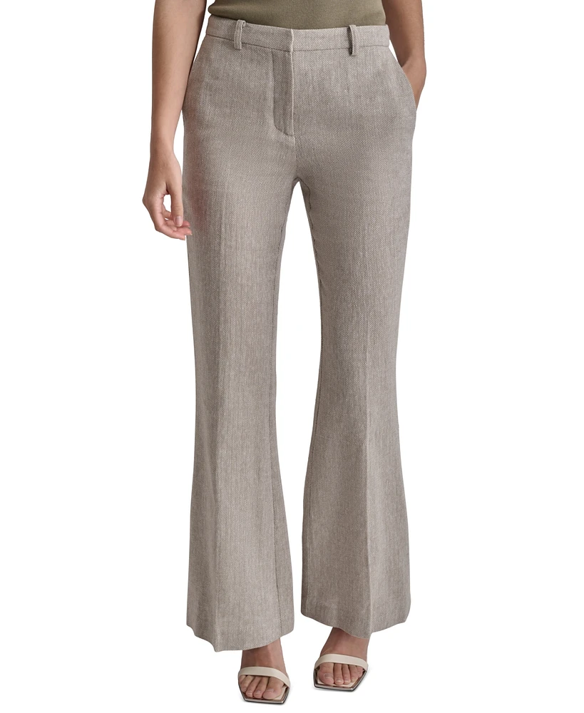 Dkny Women's High-Rise Slim-Fit Bootcut Pants