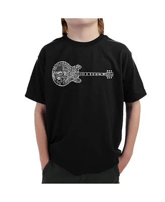 La Pop Art Boys Word Art T-shirt - Blues Legends