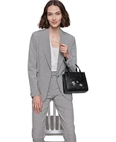 Karl Lagerfeld Women's Printed One-Button Jacket