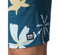 Reef Men's Harmon Tropical Print Drawstring 5-3/4" Swim Trunks