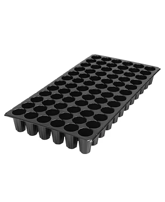 Sunpack 21 x 11in Extra Strength Round 50 Cell Insert Tray, Black