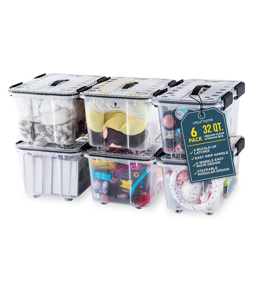 Lifemaster Stackable Storage Box Set