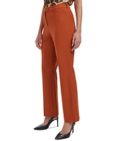 Calvin Klein Petite High Rise Straight Leg Pants