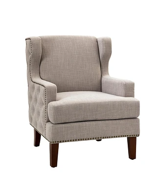Hulala Home Kader Transitional Upholstered Armchair with Tufted Design