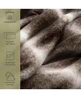 Aston & Arden Bronze Moon Faux Fur Throw Blanket, Soft, Furry Texture, Oversized Throw, 50x70, with Premium Gift Box