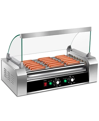 Sugift 18 Hot Dog 7 Roller Grill Commercial Cooker